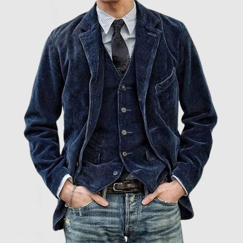 Jayson | Stilvolles Cord-Blazer-Set für Männer