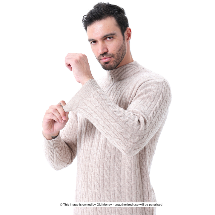 Hannes™ | Mittelhoher Pullover aus Wolle für Männer