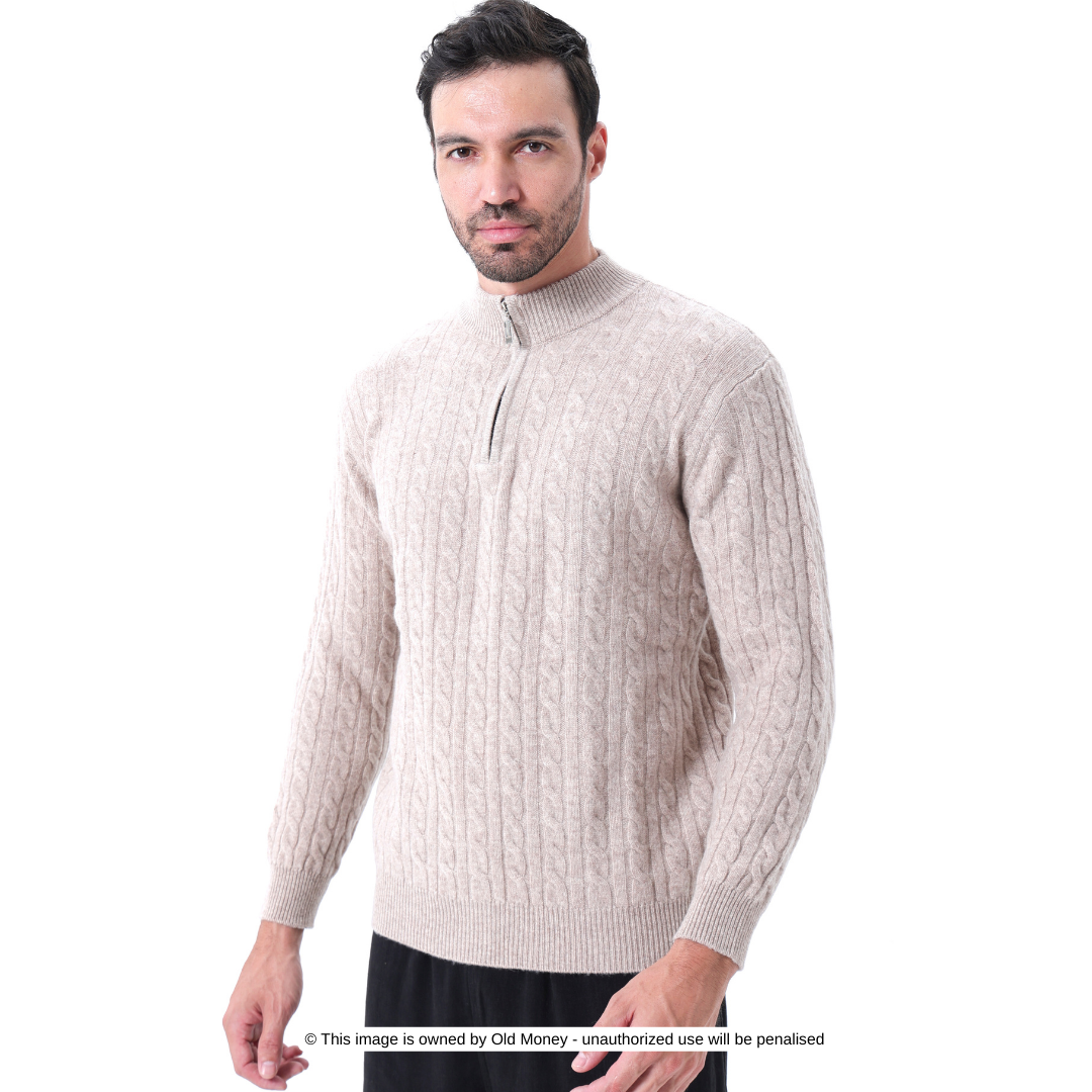 Hannes™ | Mittelhoher Pullover aus Wolle für Männer