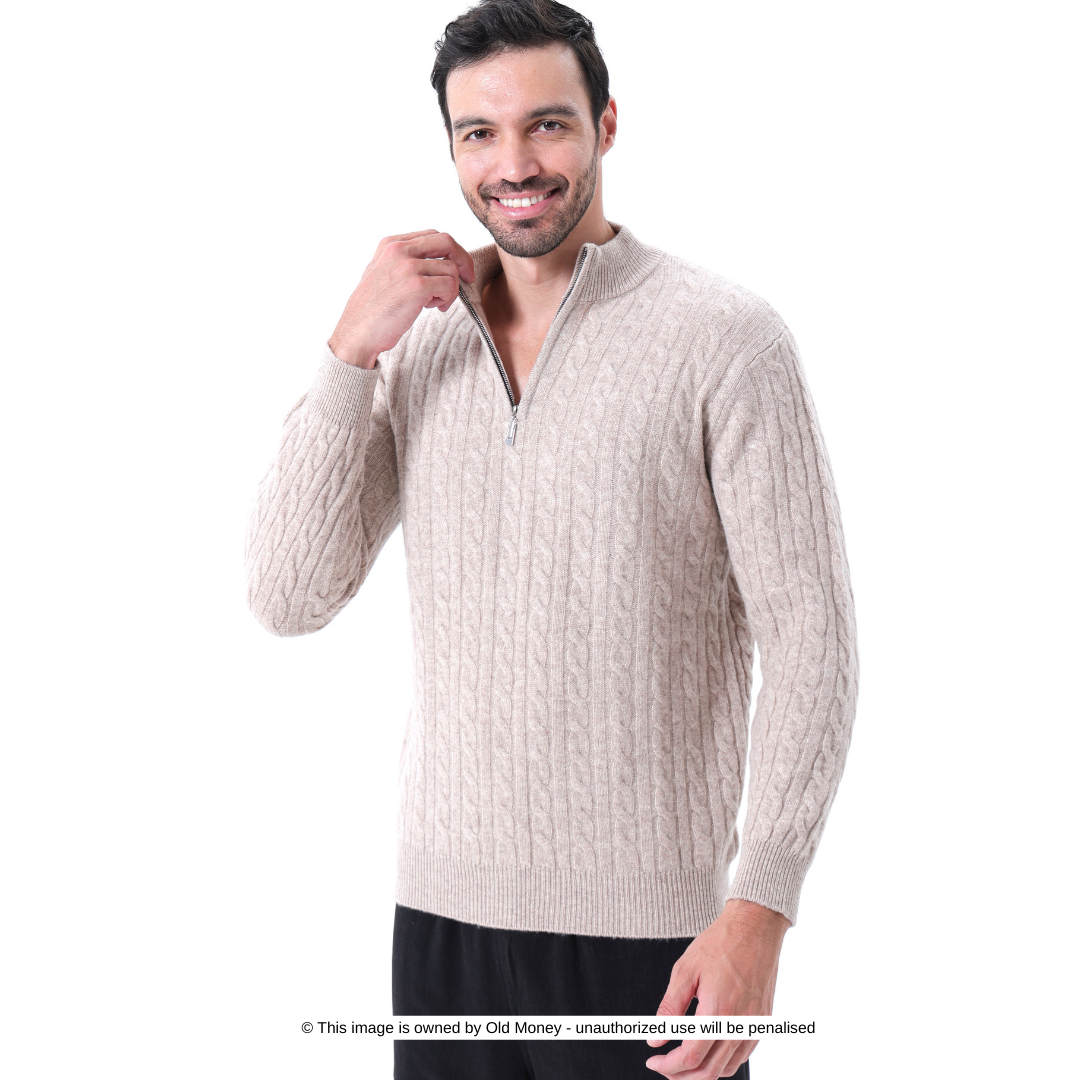 Hannes™ | Mittelhoher Pullover aus Wolle für Männer