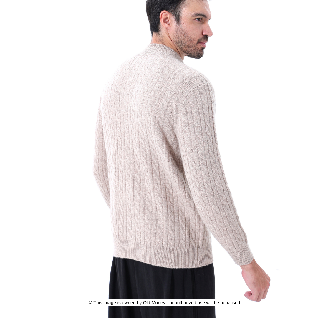 Hannes™ | Mittelhoher Pullover aus Wolle für Männer