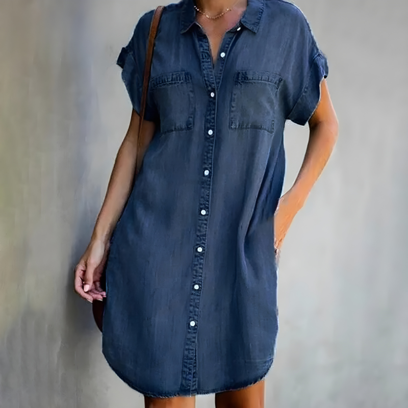 Hedda™ | Midi-Denim-Kleid für Frauen